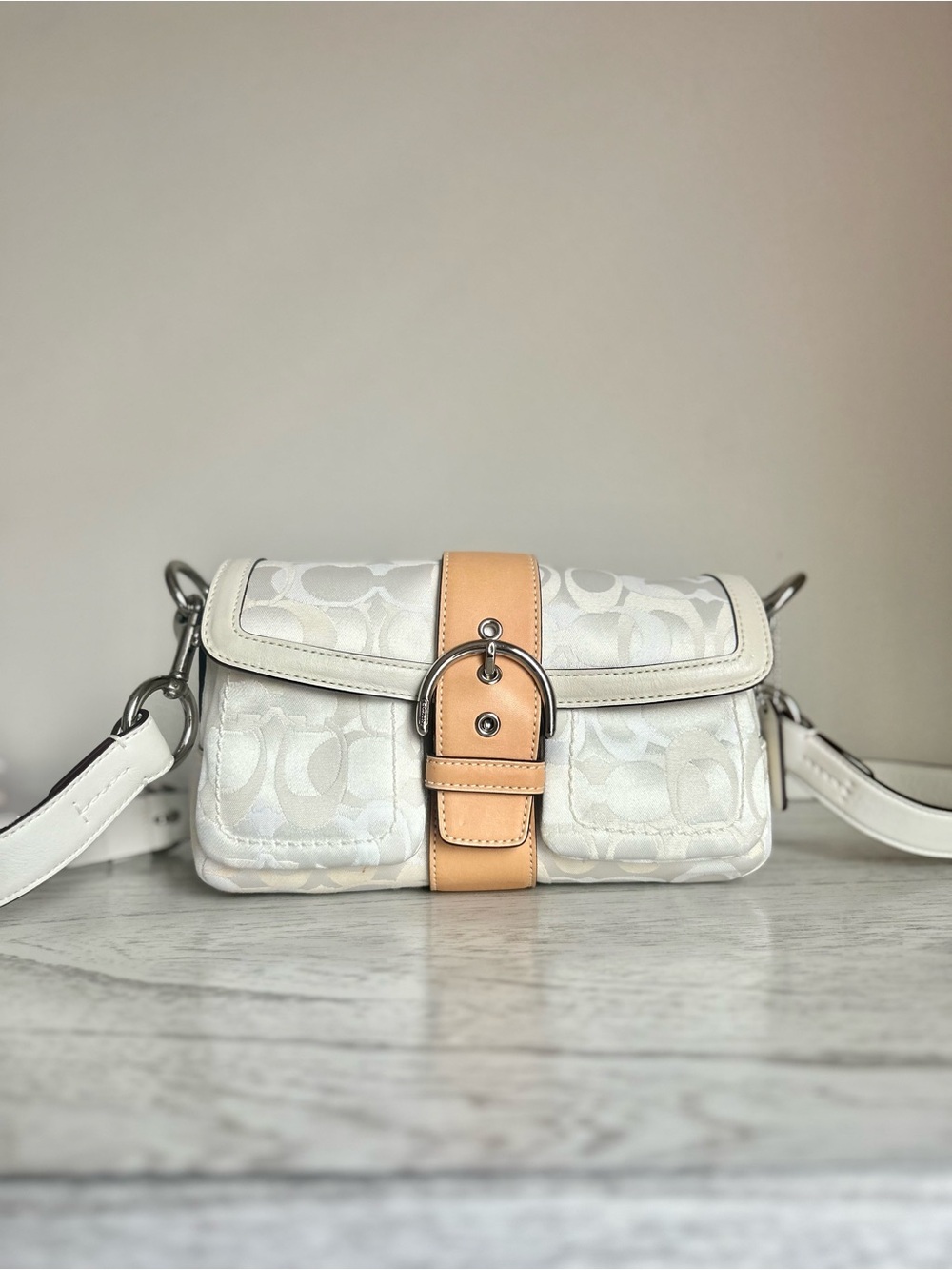 Coach White Soho Crossbody Bag
